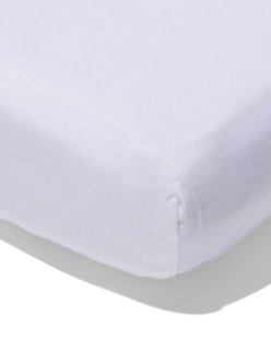 HEMA Topper hoeslaken 180x220cm zacht katoen wit (wit)
