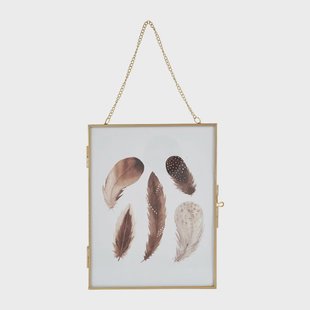 Fotolijst aan ketting - goud - 18x23 cm