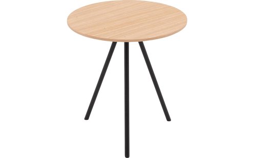 Goossens Salontafel Bo rond, hout eiken blank, modern design, 40 x 42 x 40 cm