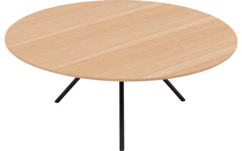 Goossens Salontafel Bo rond, hout eiken blank, modern design, 80 x 31 x 80 cm Goossens Salontafel Bo rond, hout eiken blank, modern design, 80 x 31 x 80 cm