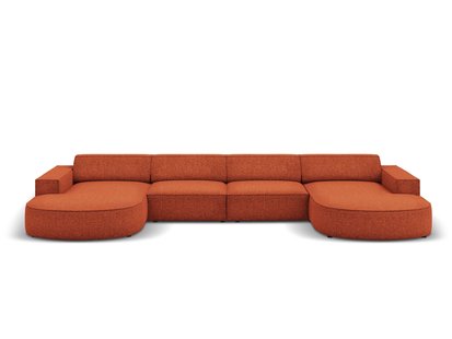 U-bank Jodie chenille afgerond | Micadoni Home