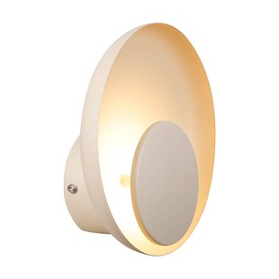 Nordlux LED wandlamp Marsi met kabel/stekker, beige