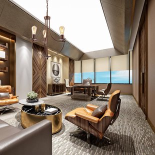 Euluna Gina kroonluchter in bruin, 3-lamps