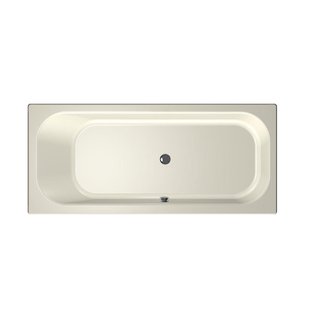 Xenz Aruba Ligbad - 180x80x48 - afvoer Midden - acryl - pergamon 6891-02