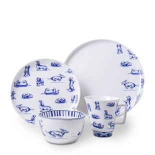 Serviesset Teckel Nhaan 4-delig