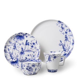 Serviesset Aapjes 4-delig