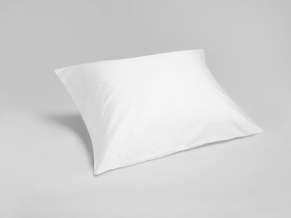 Yumeko Kussensloop katoen satijn pure white 50x70 100% biologisch en fairtrade katoen, satijn geweven