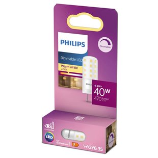 Philips GY6.35 LED stiftlamp 4,2W 827 dim Philips GY6.35 LED stiftlamp 4,2W 827 dim