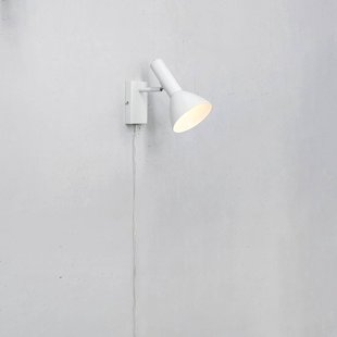 Markslöjd Wandlamp Metro, wit, met kabel en stekker