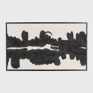 Dutchbone Samudra Schilderij - Wolvilt - 56 x 94 cm