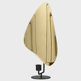 Audo Copenhagen Flambeau kandelaar large Black|Polished Brass