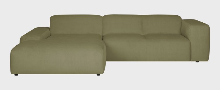 4-zitshoekbank-Hilton XCL links ribstof | NADUVI Collection