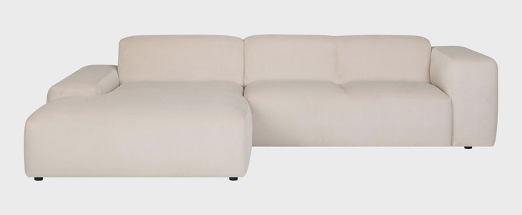 4-zitshoekbank-Hilton XCL links ribstof | NADUVI Collection