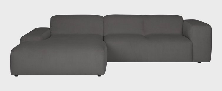 4-zitshoekbank-Hilton XCL links ribstof | NADUVI Collection