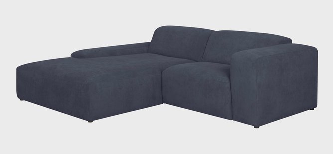 3-zitshoekbank-Hilton XCL links ribstof | NADUVI Collection