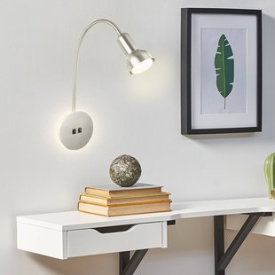 Briloner LED wandlamp 2178012 Double-Switch, nikkel mat