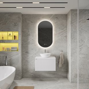 Badkamermeubelset BWS Linea | 60 cm | Mat Wit