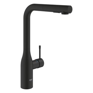 Grohe Essence new keukenmengkraan L-uitloop phantom black 30504kf0