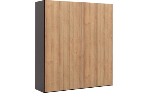 Goossens Kledingkast Easy Storage Ddk, Kledingkast 203 cm breed, 220 cm hoog, 4x draaideur
