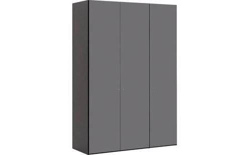 Goossens Kledingkast Easy Storage Ddk, Kledingkast 153 cm breed, 220 cm hoog, 3x glas draaideur