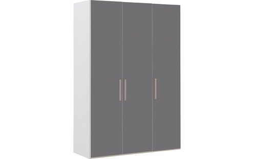 Goossens Kledingkast Easy Storage Ddk, Kledingkast 153 cm breed, 220 cm hoog, 3x glas draaideur