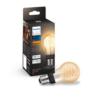 3x Philips Hue White E27 7W filament A60 550lm