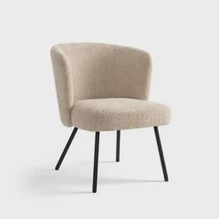 Furnihaus Fauteuil Cindy Boucle Beige Stof