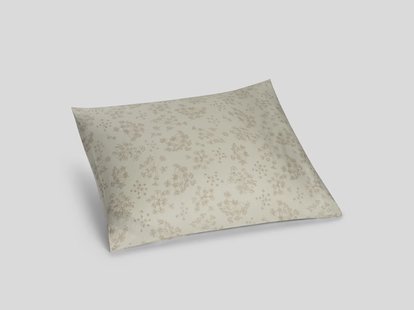 Yumeko Kussensloop katoen satijn natural bloom 50x70 100% biologisch katoen, satijn geweven