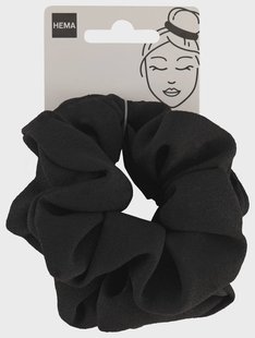 HEMA Scrunchies stof zwart - 2 stuks