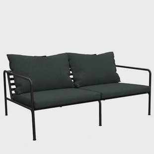 Houe Avon 2-zits loungebank frame zwart stof alpine heritage Houe Avon 2-zits loungebank frame zwart stof alpine heritage