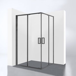 Douchecabine Best Design Hulmer Moya 120x89x210 cm Met Twee Schuifdeuren Mat Gunmetal