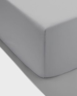 HEMA Hoeslaken percal 90x200 donkergrijs (donkergrijs)