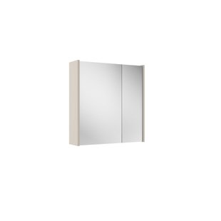 Saniclass Prime Spiegelkast - 60x63x16cm - inclusief zijpanelen - cotton (beige) SW1212815/SW892634