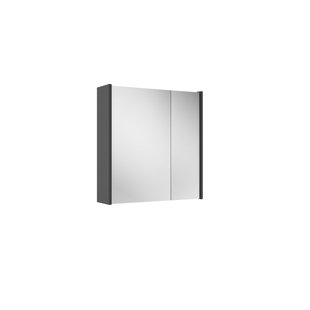 Saniclass Prime Spiegelkast - 60x63x16cm - inclusief zijpanelen - mat antraciet SW1212815/SW892636