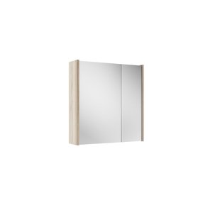 Saniclass Prime Spiegelkast - 60x63x16cm - inclusief zijpanelen - beech (hout) SW1212815/SW910735
