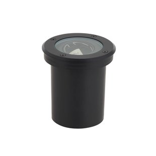 Lindby grondspot inbouwlamp Cliff, Ø 13 cm, rond, zwart