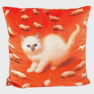 Seletti Toiletpaper kussen 50x50 Kitten