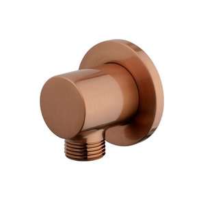 Wandaansluitbocht BWS Danielle Rond 1/2 Geborsteld Brons Koper