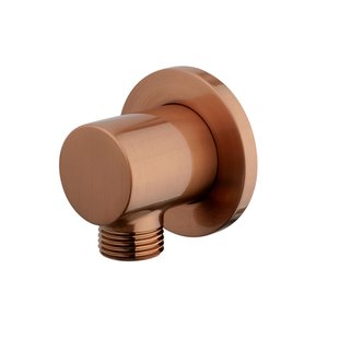 Wandaansluitbocht Wiesbaden Rond 1/2 Geborsteld Brons Koper