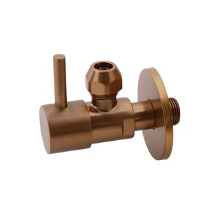 Hoekstopkraan BWS Karsten Minimal 3/8 x 3/8 Of Knel 10 mm Geborsteld Brons Koper