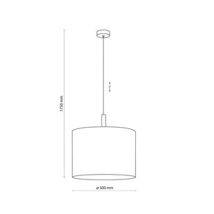 TK Lighting Hanglamp Deva Nature, 1-lamp, textiel kap TK Lighting Hanglamp Deva Nature, 1-lamp, textiel kap