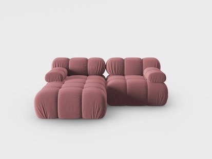 Modulaire-3-zitshoekbank Tropea links velvet | Milo Casa