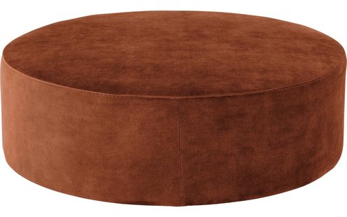 Goossens Poef Arendal, Poef ø 100 cm - 41 cm hoog