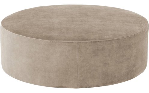 Goossens Poef Arendal, Poef ø 100 cm - 41 cm hoog