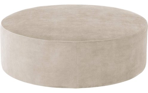 Goossens Poef Arendal, Poef ø 100 cm - 41 cm hoog