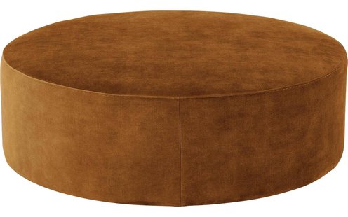 Goossens Poef Arendal, Poef ø 100 cm - 41 cm hoog