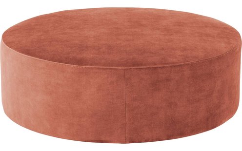 Goossens Poef Arendal, Poef ø 100 cm - 41 cm hoog