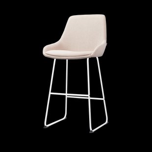 Nino-Isa barkruk beige - wit onderstel - 75 cm Nino-Isa barkruk beige - wit onderstel - 75 cm