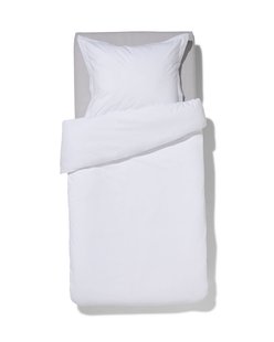 HEMA Dekbedovertrek 140x200/220cm percal wit (wit)