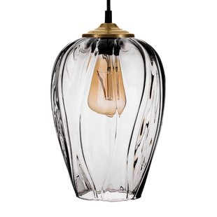 Solbika Lighting Hanglamp Linkeus II, glas rookgrijs, 3-lamps Solbika Lighting Hanglamp Linkeus II, glas rookgrijs, 3-lamps